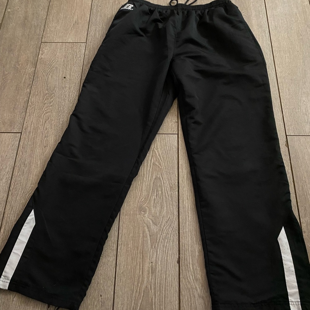 Russell Black/White Athletic Pants Size Large